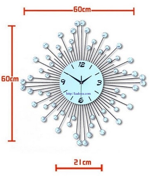 kích thước đồng hồ treo tường M1069 