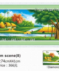61292-tranh-dinh-da-phong-canh-lang-que-viet-nam