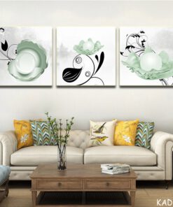 Tranh treo trường hiện đại ghép 3 bức-G1016