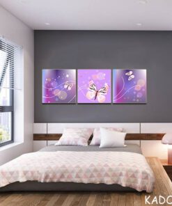 Tranh treo trường hiện đại ghép 3 bức-G1025