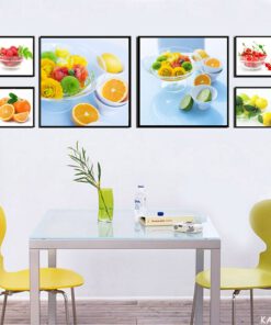 Tranh treo trường hiện đại ghép 6 bức-G1022