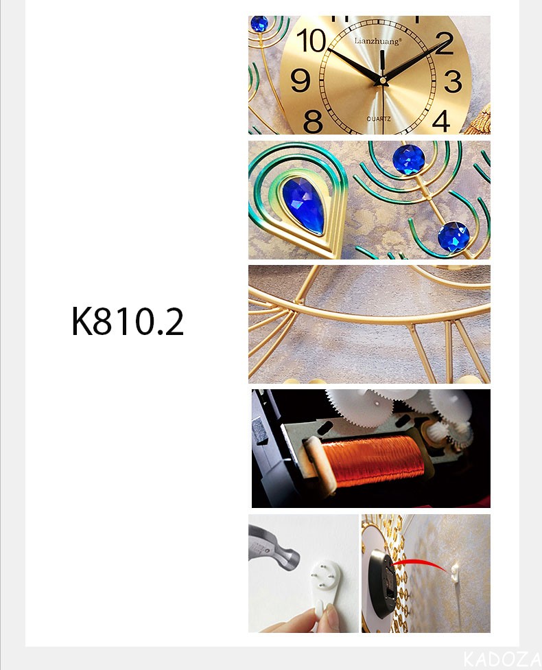 Đồng hồ nghệ thuật Công Hoàng Kiêu Sa K810.2