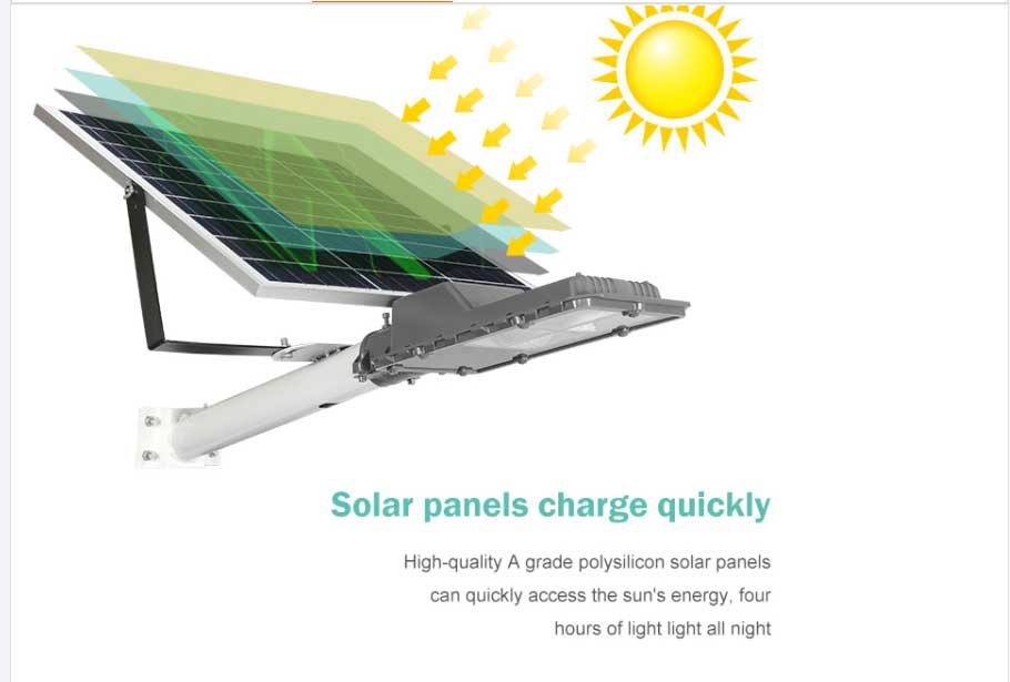 Đèn đường Led M2-N400 năng lượng hấp thu ánh sáng mặt trời