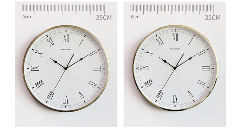 Đồng hồ lớn kích thước sản phẩm: 35cm, dày 4,5cm