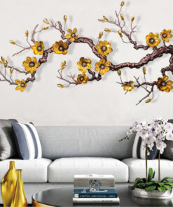 Tranh sắt nghệ thuật Mai Vàng Tứ Quý