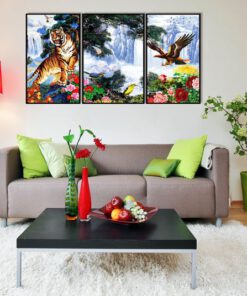 Bộ 3 tranh gỗ KTG-26 Đế Vương gặp mặt