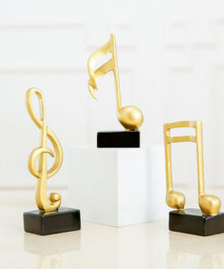 Decor nội thất KC0060 3 nốt nhạc vàng