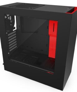 Case NZXT S340 Red on Black