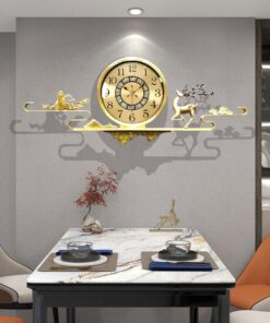 Đồng hồ nghệ thuật K345 Hươu vàng Châu Á