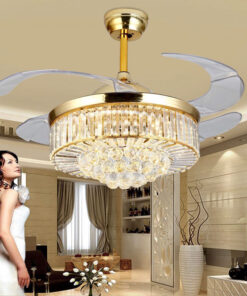 Quạt Trần Đèn Cánh Cụp Cánh Xòe KD7010