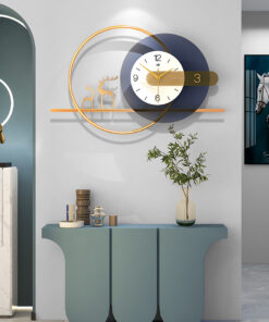 Đồng hồ trang trí K132 Hươu say đắm