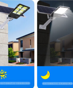 Đèn Led năng lượng mặt trời bàn chải có thể tháo rời 300W (Nhôm)