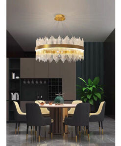 Đèn chùm pha lê sang trọng đèn phòng khách hậu hiện đại D8856
