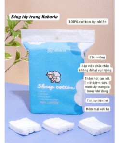 Bông Tẩy Trang Habaria Sheep Cotton 234 Miếng (Thùng 72 Túi)