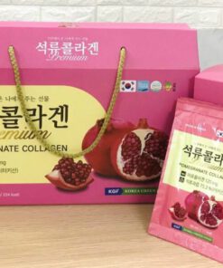 Thực Phẩm Bổ Sung Nước Collagen Lựu - Pomegranate Collagen Premium 20 Gói/Hộp (Thùng 5)