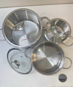 Bộ nồi Inox Happy Cook Milan HC-06MLGX