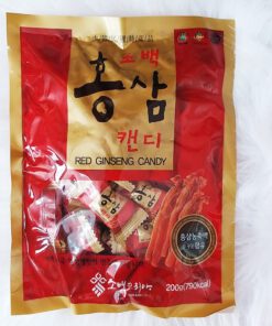 Kẹo hồng sâm Sobaek 200g vỏ túi bóng ( thùng 45 gói)