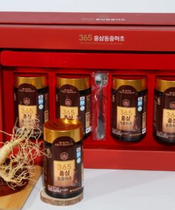 Cao Hồng Sâm Đông Trùng Hạ Thảo 365 Hàn Quốc Hộp 2 lọ x 250g