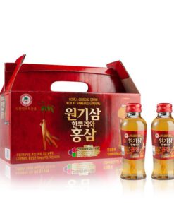 Nước Sâm Có Củ ( Thùng 6 ) --- Nước Uống Chế Biến Từ Củ Sâm 120ml X 1