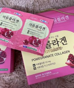 Nước Ép Lựu Nguyên Chất Premium Pomegranate Collagen (20 Gói/ Hộp)