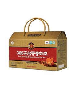 Nước Hồng Sâm Đông Trùng Hạ Thảo 365 HANSUSAM Vàng ( 5 Hộp/Thùng )- Red Ginseng & Dong Chung Ha Cho