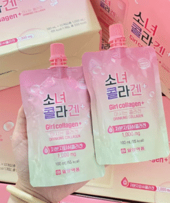 Nước uống Collagen hồng-Girl collagen 1000mgDẠNG TÚI ( thùng 4)