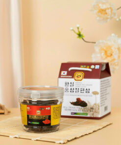 Sâm lát hộp nhựa tròn Honey có hộp giấy