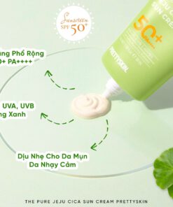 KEM CHỐNG NẮNG RAU MÁ PRETTYSKIN!