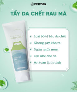Tẩy Da Chết Chiết Xuất Rau Má Pretty Skin Jeju Cica Peeling Gel 