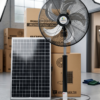 Khám phá quạt công nghiệp tích điện mặt trời 45W bền bỉ, chạy êm, có điều khiển từ xa thông minh cho mùa hè.