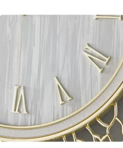 Khám phá mẫu đồng hồ treo tường nghệ thuật độc bản. Mặt số họa tiết vân đá sang trọng