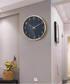 Địa chỉ mua đồng hồ treo tường mặt da cao cấp chính hãng Kadoza decor phòng ngủ.