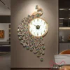 Mua đồng hồ treo tường khổng tước khảm trai luxury chính hãng nâng tầm đẳng cấp không gian sống.
