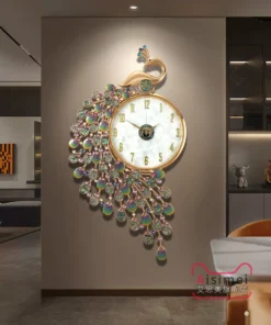 Mua đồng hồ treo tường khổng tước khảm trai luxury chính hãng nâng tầm đẳng cấp không gian sống.