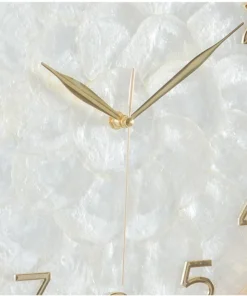 Mua đồng hồ treo tường khảm trai tự nhiên cao cấp Kadoza decor phòng khách luxury.