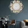 Mua đồng hồ treo tường khảm trai tự nhiên cao cấp Kadoza decor phòng khách luxury.