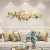 Tranh sắt decor cao cấp màu vàng hoàng gia.