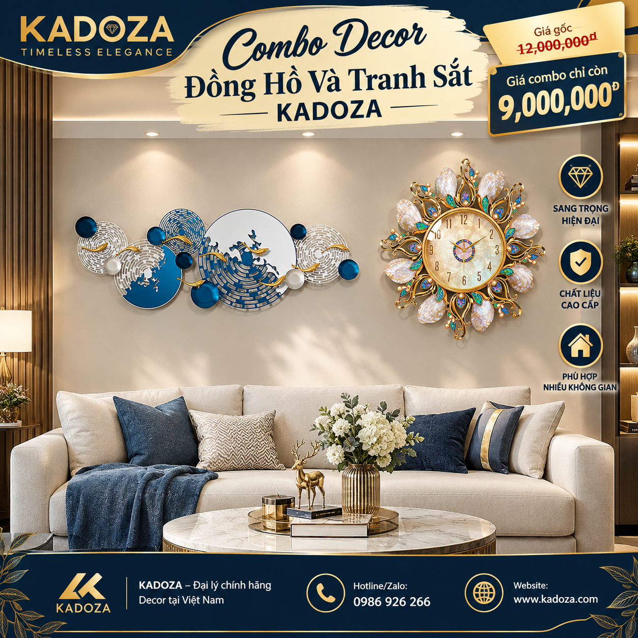 combo-dong-ho-luxury #combodecorKADOZA